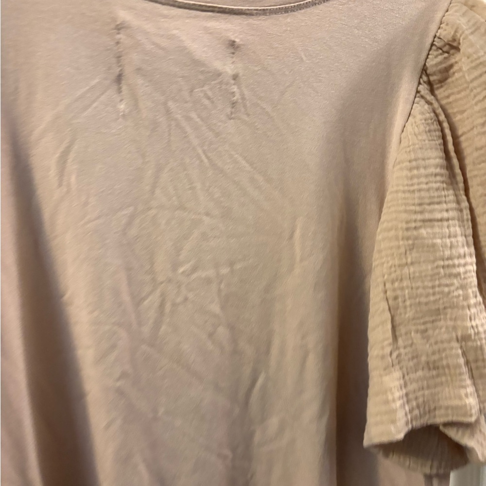 Cupio Beige Short Sleeve Top - Picture 11 of 11